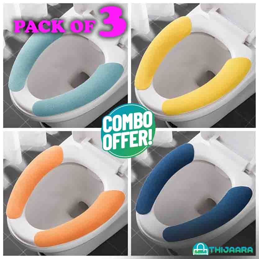 Toilet Seat Cover, Toilet Seat Cushion Soft and Warm Washable Toilet seat Cover Pads Comfortable. - THIJAARA.COM (3)