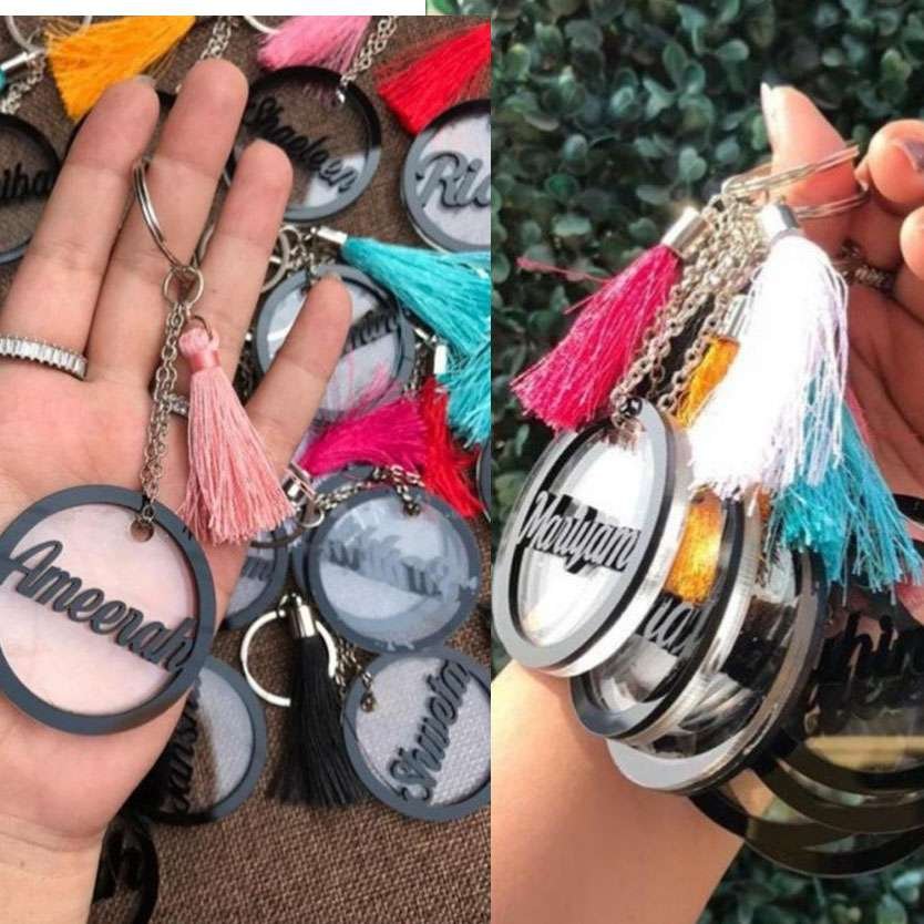 ACRYLIC NAME KEYCHAIN